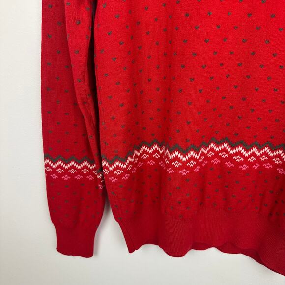 NWT BoxLunch Strawberry Shortcake Wreath Portrait Red Knit Holiday Sweater XS - Picture 7 of 11